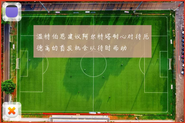温特伯恩建议阿尔特塔耐心对待厄德高的首发机会以待时而动
